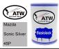Preview: Mazda, Sonic Silver, 45P: 500ml Lackdose, von ATW Autoteile West.